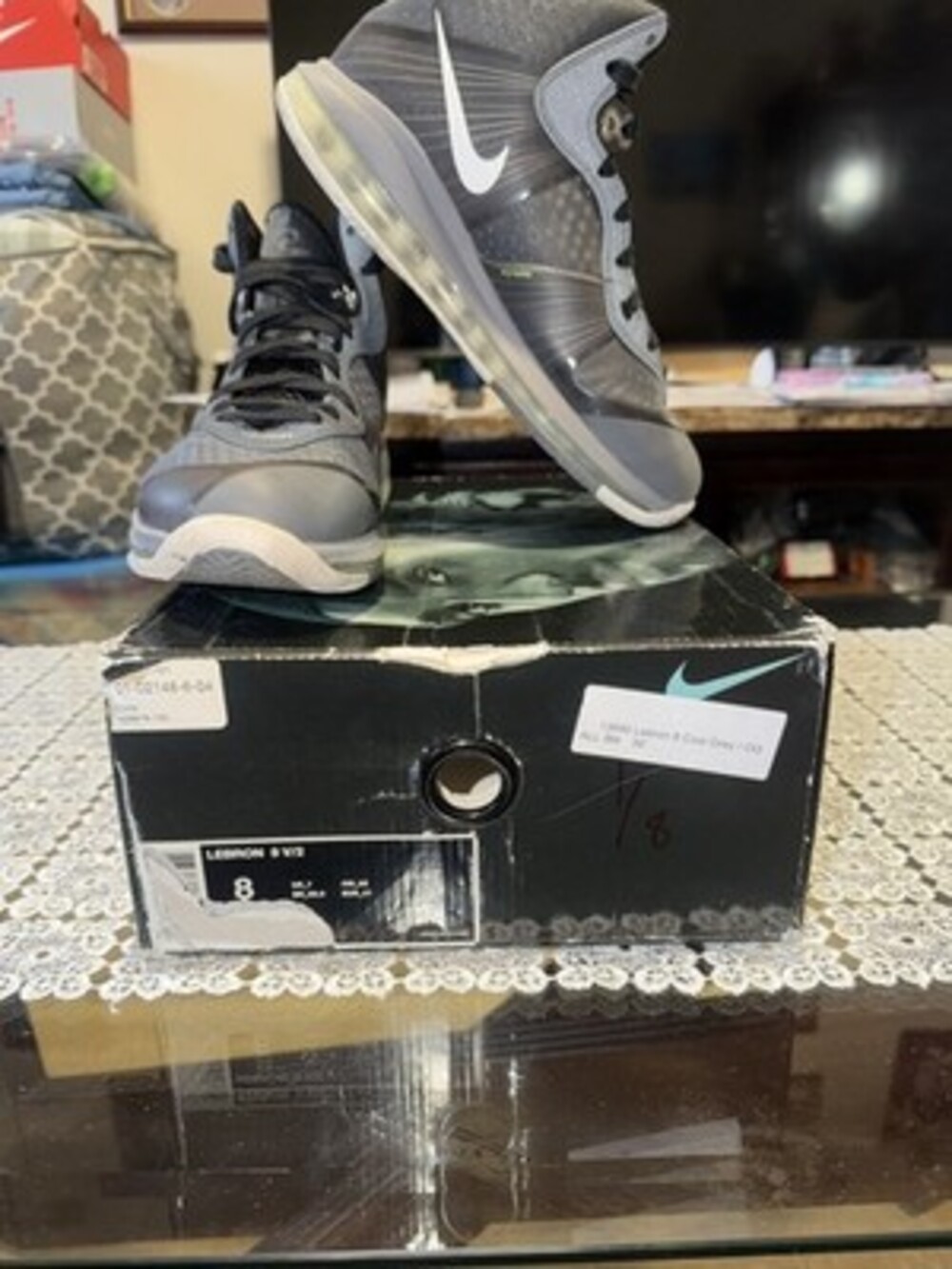 Nike Lebron 8 V/2 Cool Grey 2011 SZ 8M/9.5W CLEAN OG BOX